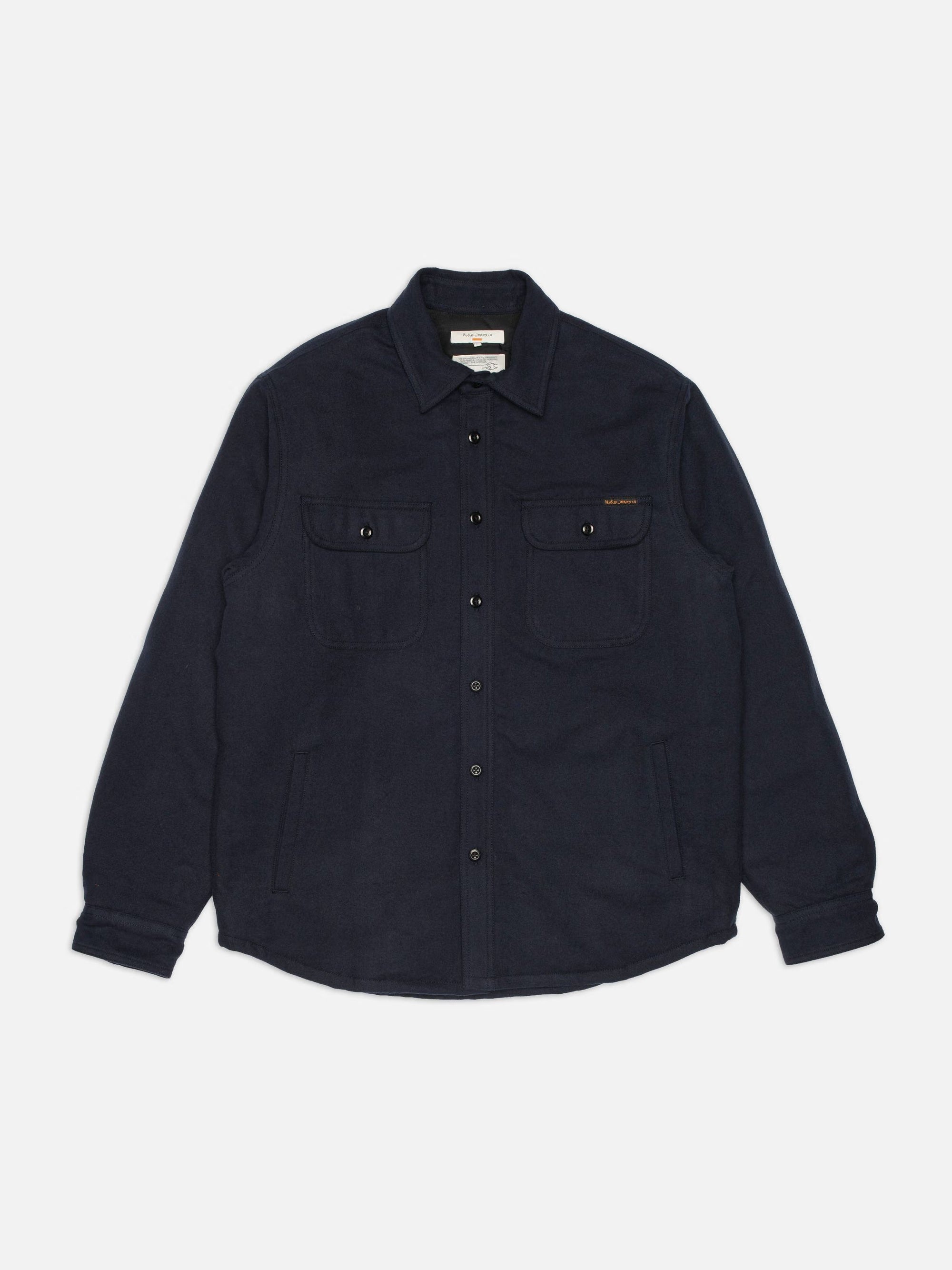 Nudie Glenn Padded Shirt Flannel - Blueberry-Men's Shirts-Brooklyn-Vancouver-Yaletown-Canada