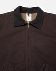 Nudie Blake Zip Jacket Duck Canvas - Dark Brown-Men's Jackets-Brooklyn-Vancouver-Yaletown-Canada