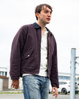 Nudie Blake Zip Jacket Duck Canvas - Dark Brown-Men's Jackets-Brooklyn-Vancouver-Yaletown-Canada