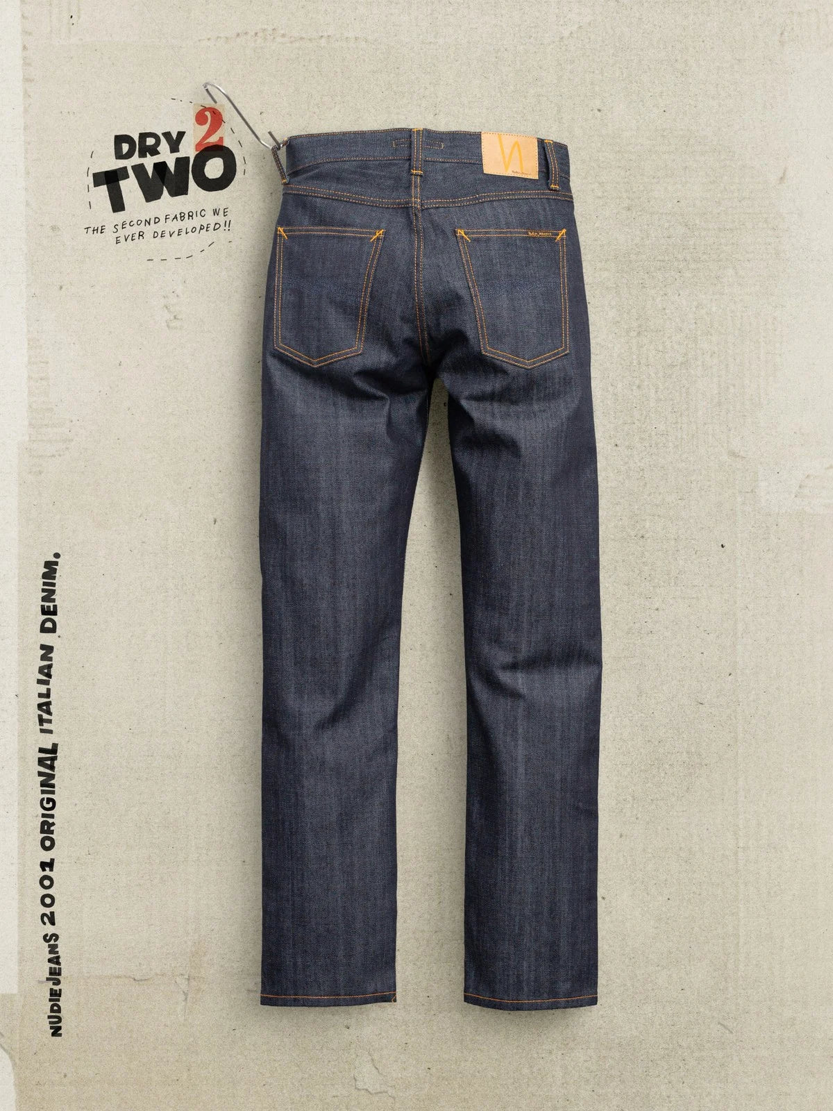 Nudie Gritty Jackson Blue Dry Two-Men's Denim-Brooklyn-Vancouver-Yaletown-Canada