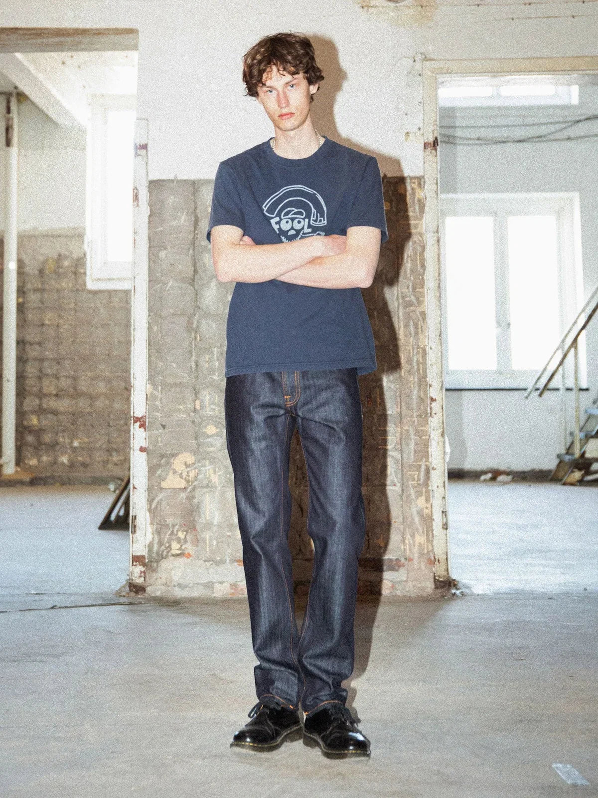 Nudie Gritty Jackson Blue Dry Two-Men's Denim-Brooklyn-Vancouver-Yaletown-Canada