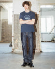 Nudie Gritty Jackson Blue Dry Two-Men's Denim-Brooklyn-Vancouver-Yaletown-Canada
