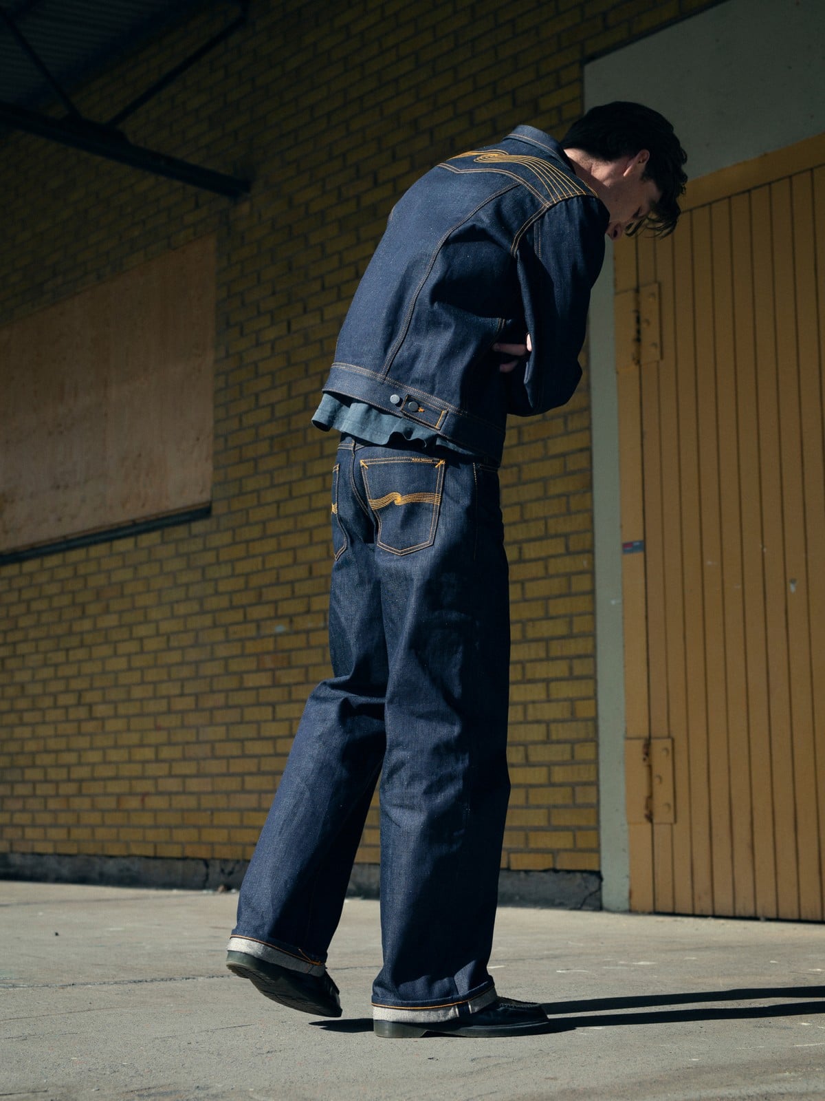 Nudie Conny Denim Jacket Dry Selvage - Blue-Men's Jackets-Brooklyn-Vancouver-Yaletown-Canada