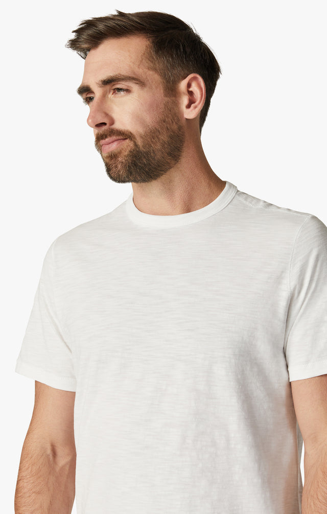 34 Heritage Slub Crew Neck T-Shirt White-Men's T-Shirts-Brooklyn-Vancouver-Yaletown-Canada