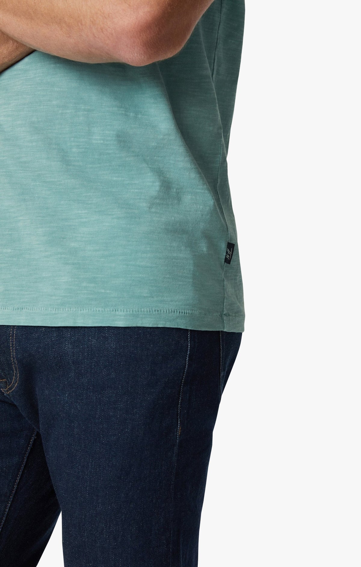 34 Heritage T-Shirt Slub Crew Neck - Iceberg Green-Men's T-Shirts-Brooklyn-Vancouver-Yaletown-Canada