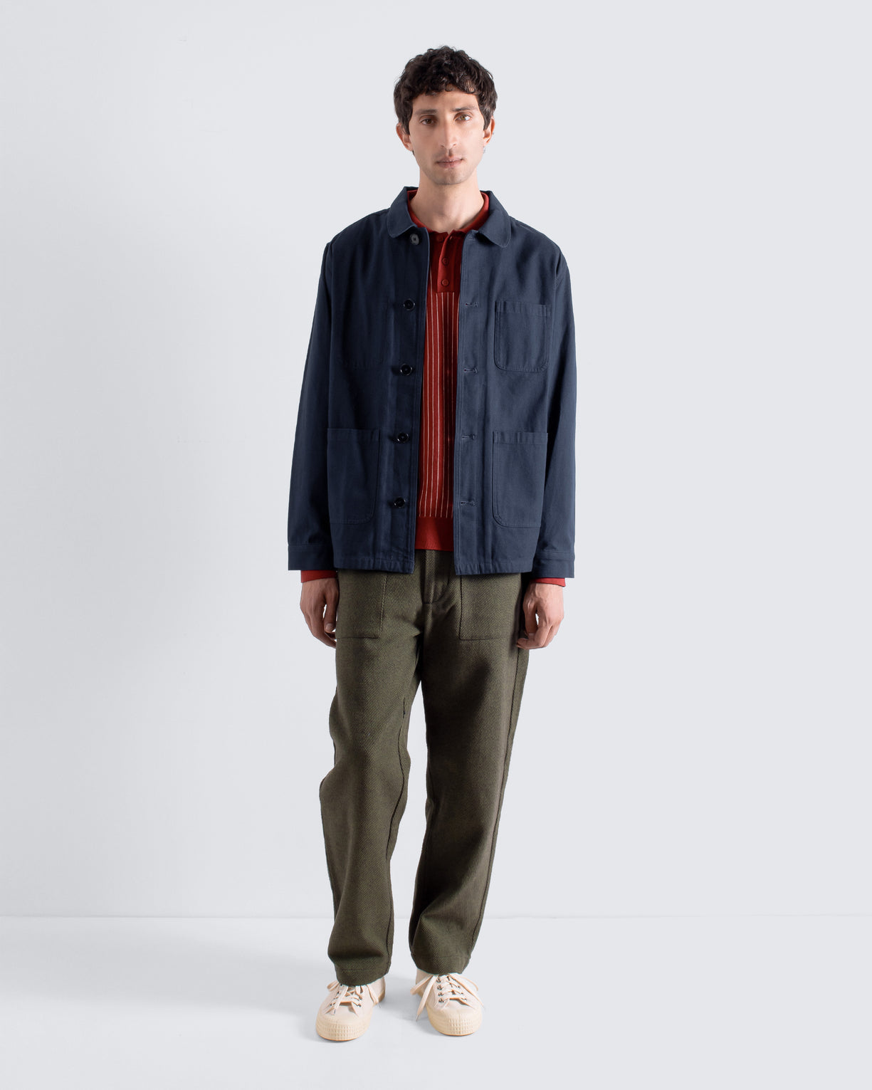Far Afield Station Jacket - Panama Twill - Navy Iris-Men's Jackets-Brooklyn-Vancouver-Yaletown-Canada