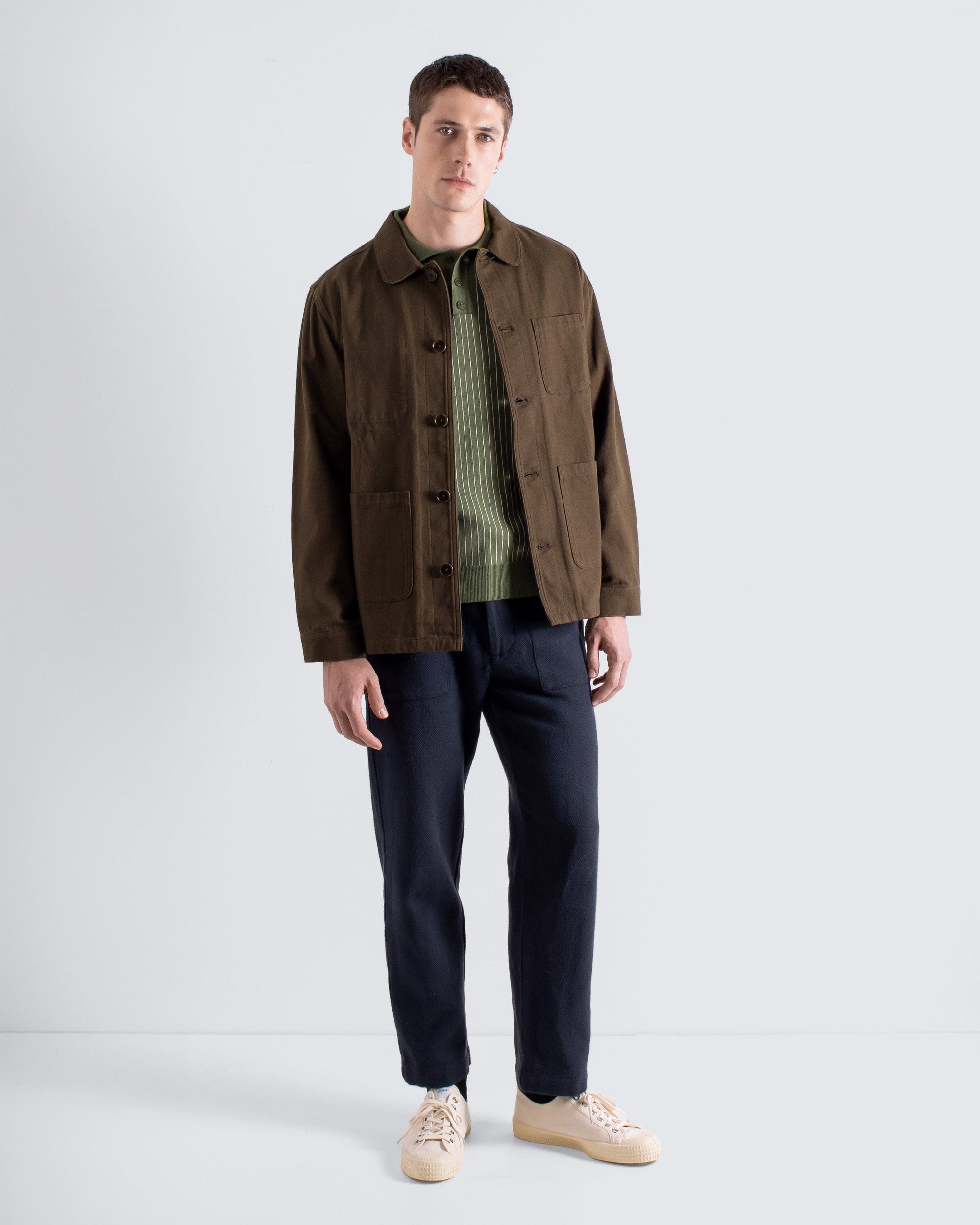 Far Afield Station Jacket - Panama Twill - Brown-Men's Jackets-Brooklyn-Vancouver-Yaletown-Canada
