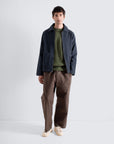 Far Afield Josef Jacket - Cotton Drill - Navy/Grey-Men's Jackets-Brooklyn-Vancouver-Yaletown-Canada