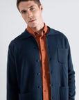 Far Afield Station Cardigan - Navy Iris-Men's Sweaters-Brooklyn-Vancouver-Yaletown-Canada