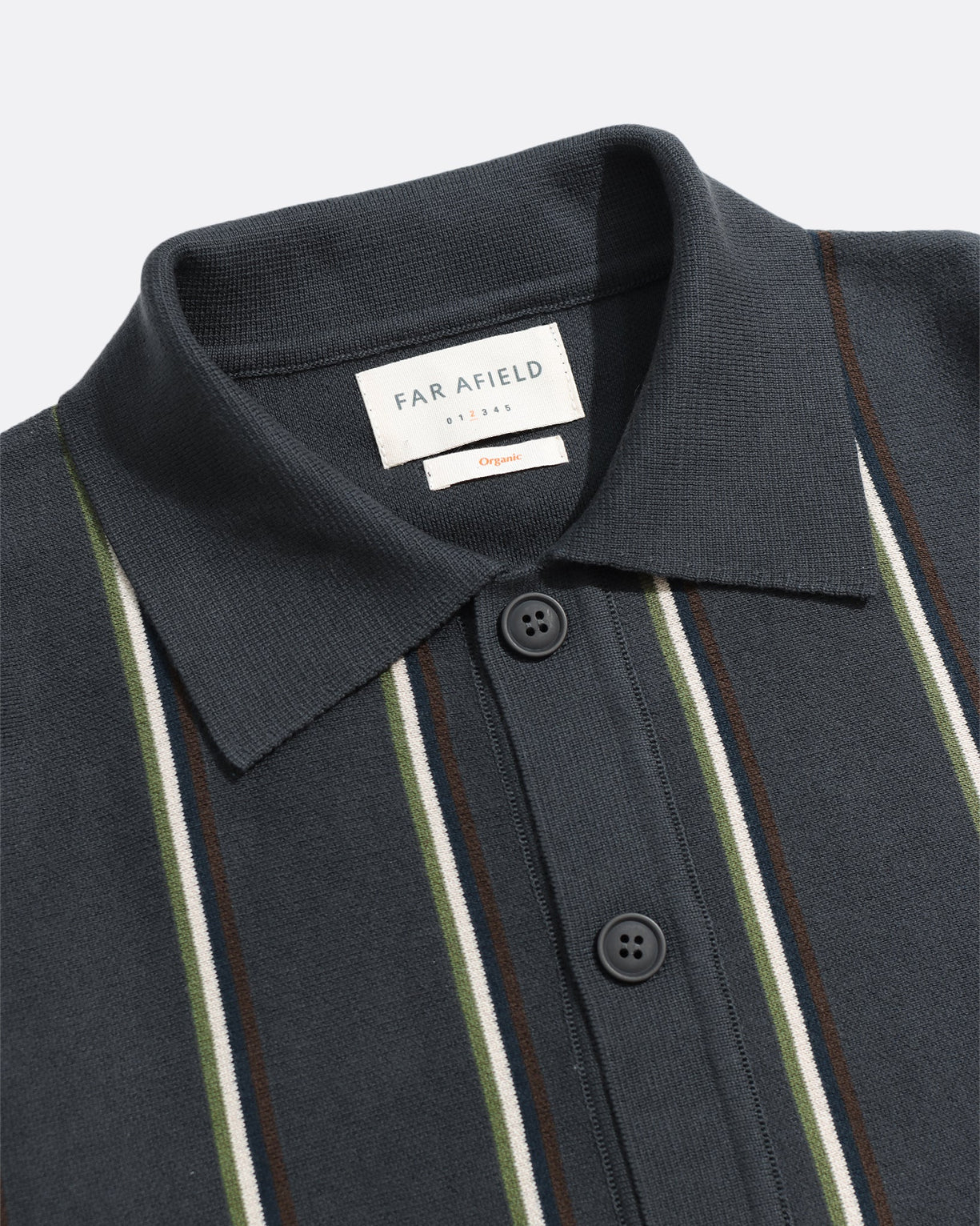 Far Afield Zigger Cardigan - Kuki Stripe - Grey Stripe Multi-Men&#39;s Sweaters-Brooklyn-Vancouver-Yaletown-Canada