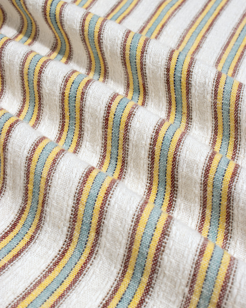 Far Afield Classic Shirt - Canopy Stripe - White/Multi-Men's Shirts-Brooklyn-Vancouver-Yaletown-Canada