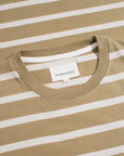 Far Afield Breton Stripe Long Sleeved T-Shirt - Sand/Cornstalk-Men's T-Shirts-Brooklyn-Vancouver-Yaletown-Canada