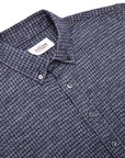 Outclass Flannel Classic Shirt - Indigo Houndstooth-Men's Shirts-Brooklyn-Vancouver-Yaletown-Canada