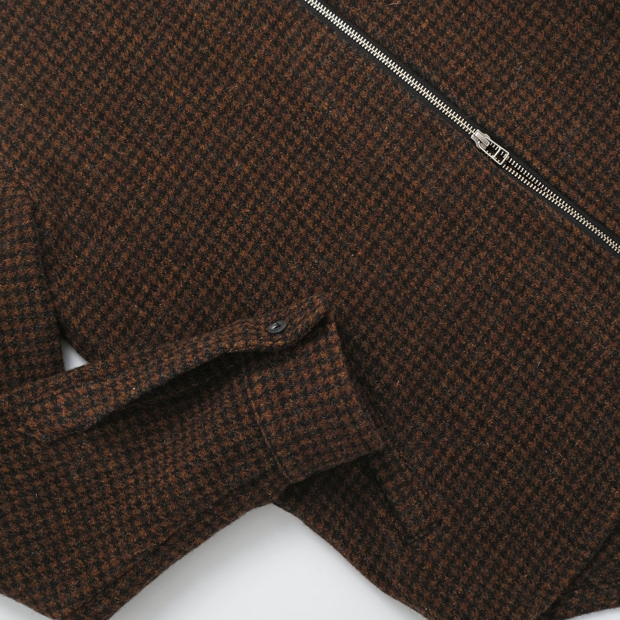 Outclass Houndstooth Zip Overshirt - Bronze-Men&#39;s Jackets-Brooklyn-Vancouver-Yaletown-Canada