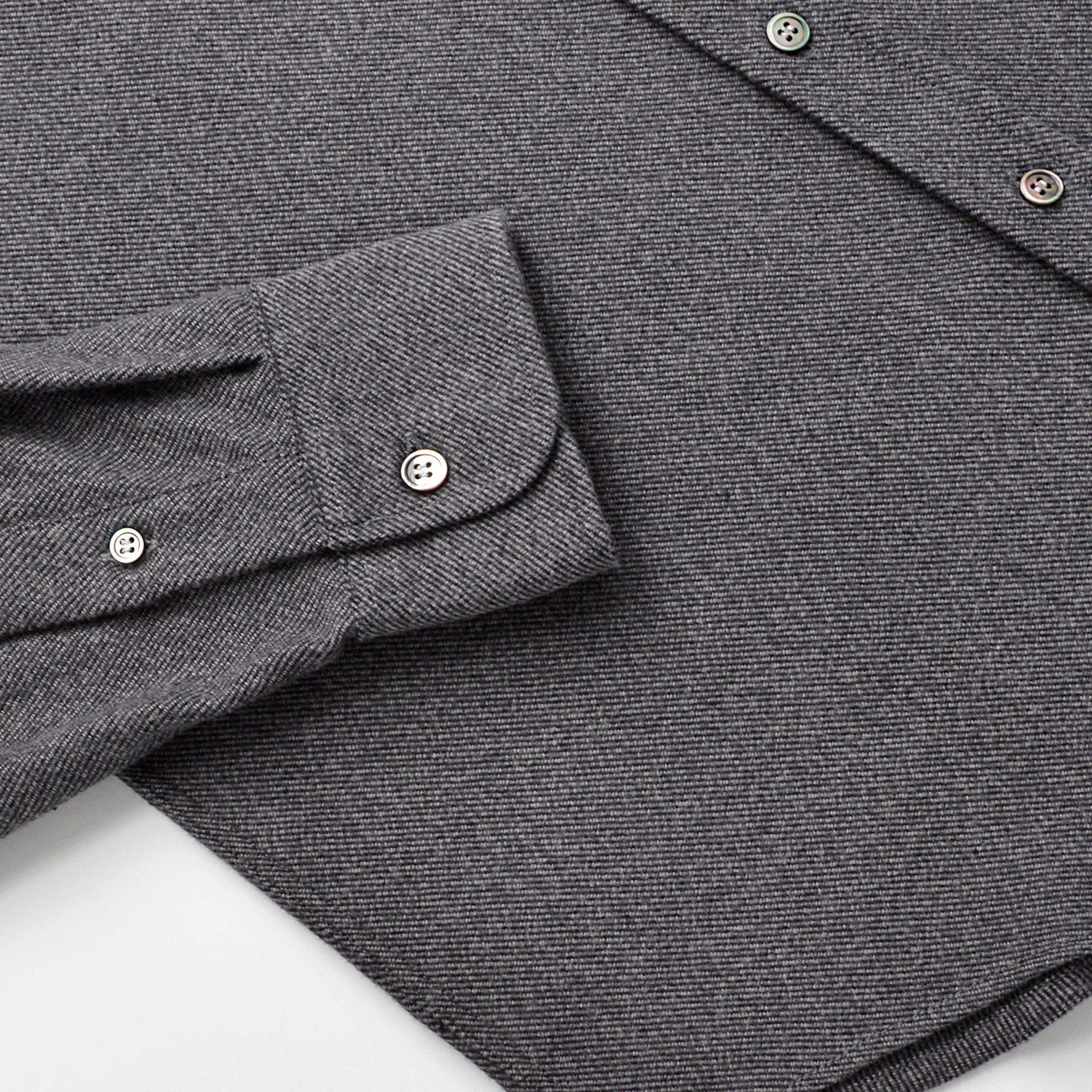 Outclass Flannel Classic Shirt - Grey Twill-Men&#39;s Shirts-Brooklyn-Vancouver-Yaletown-Canada