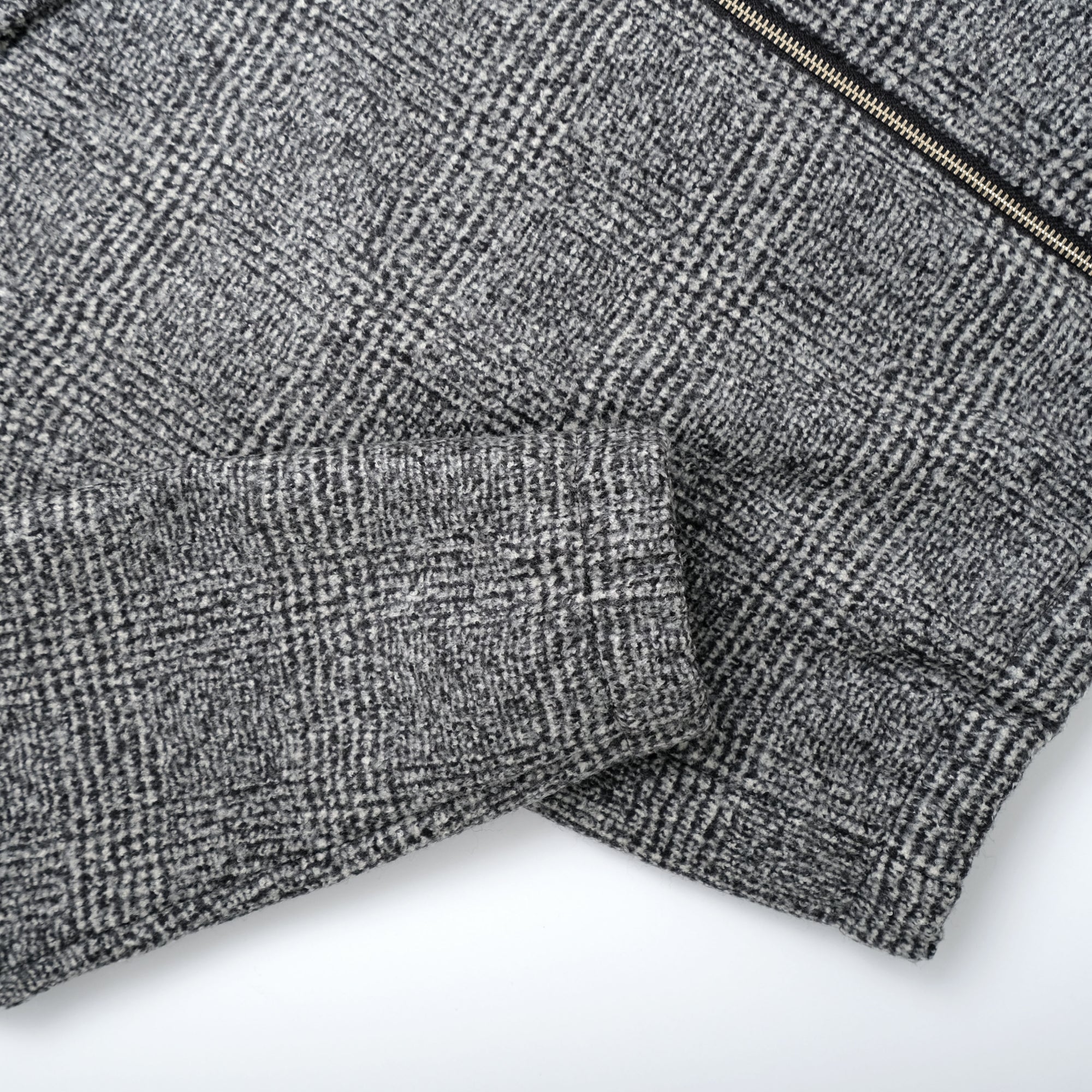 Outclass Bouclé Coach Jacket - Black/White-Men&#39;s Jackets-Brooklyn-Vancouver-Yaletown-Canada