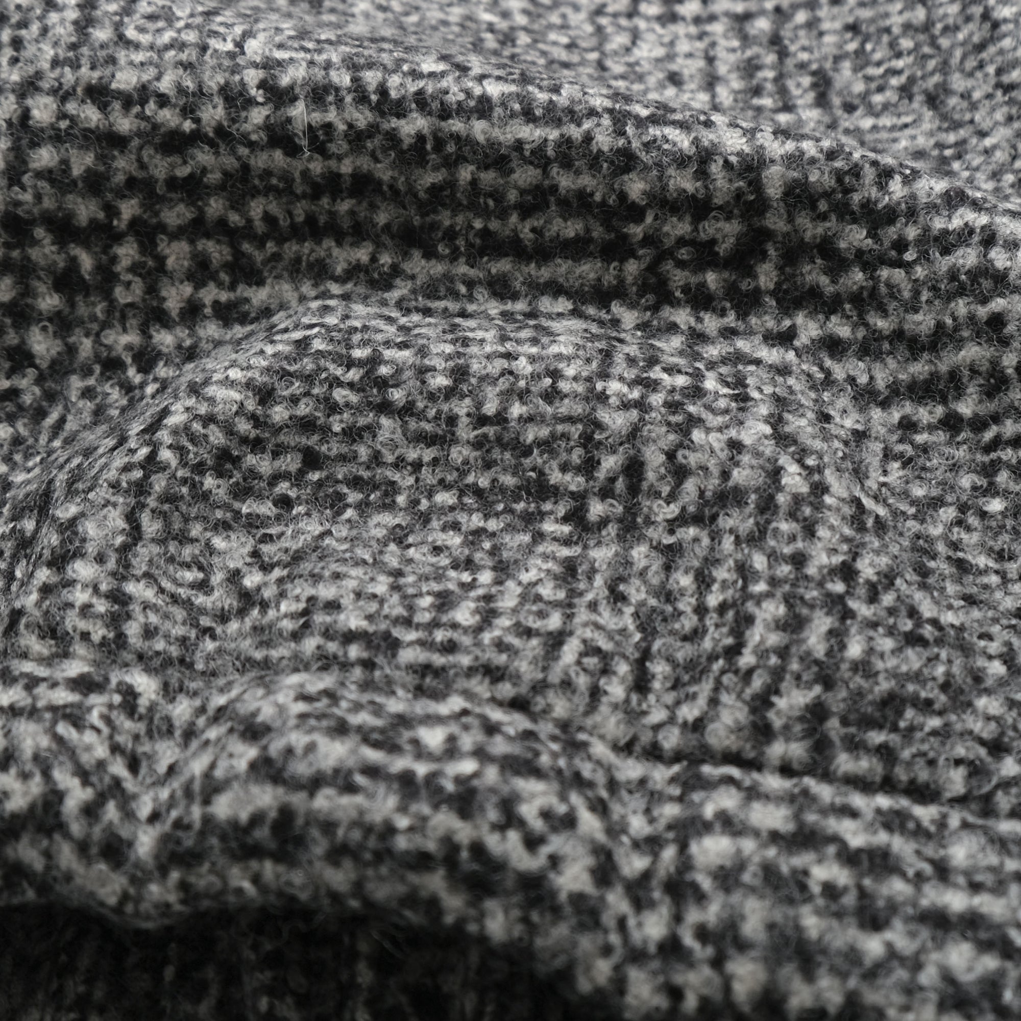 Outclass Bouclé Coach Jacket - Black/White-Men's Jackets-Brooklyn-Vancouver-Yaletown-Canada