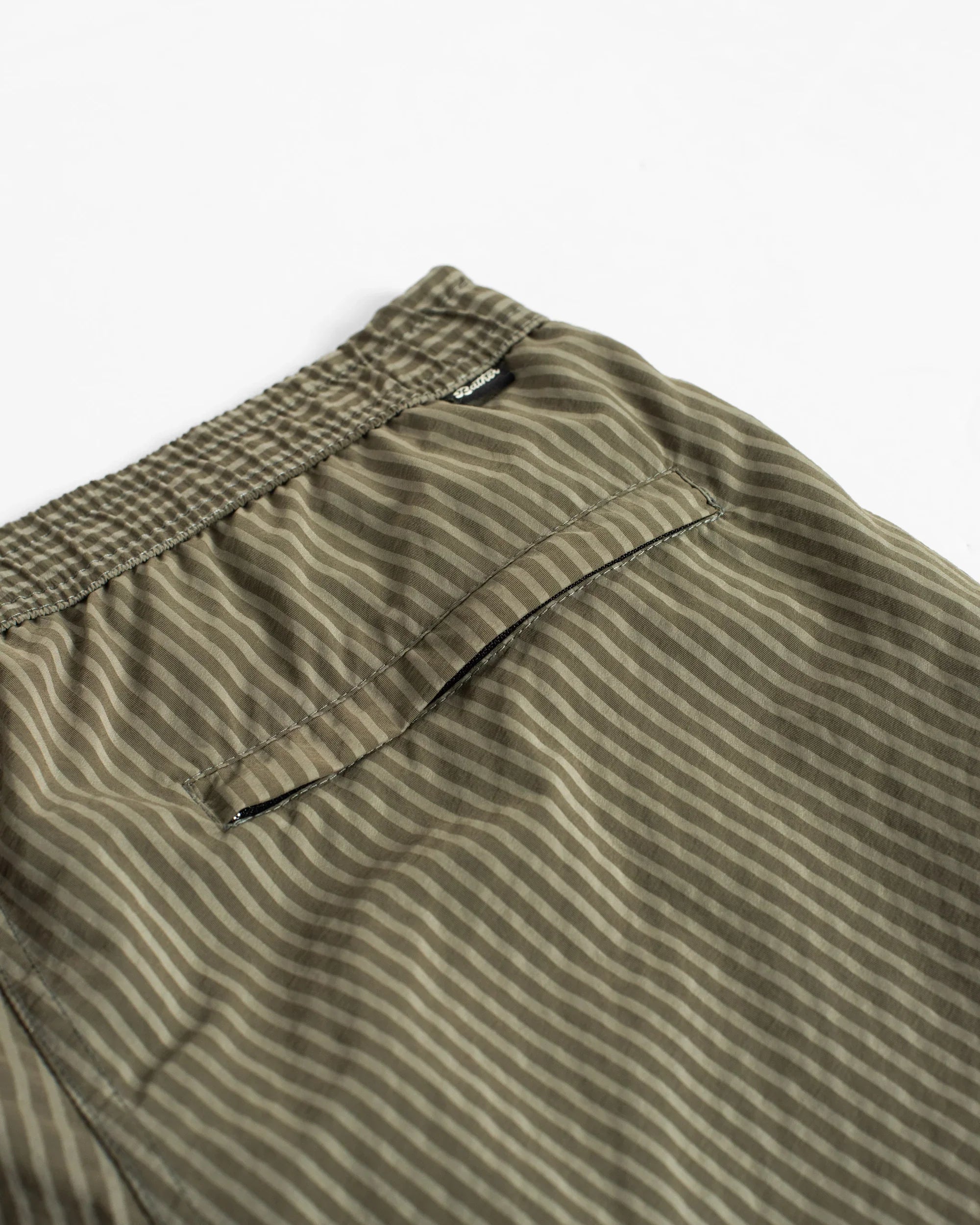 Bather Fossil Seersucker Modern Trunk - Grey-Men's Shorts-Brooklyn-Vancouver-Yaletown-Canada