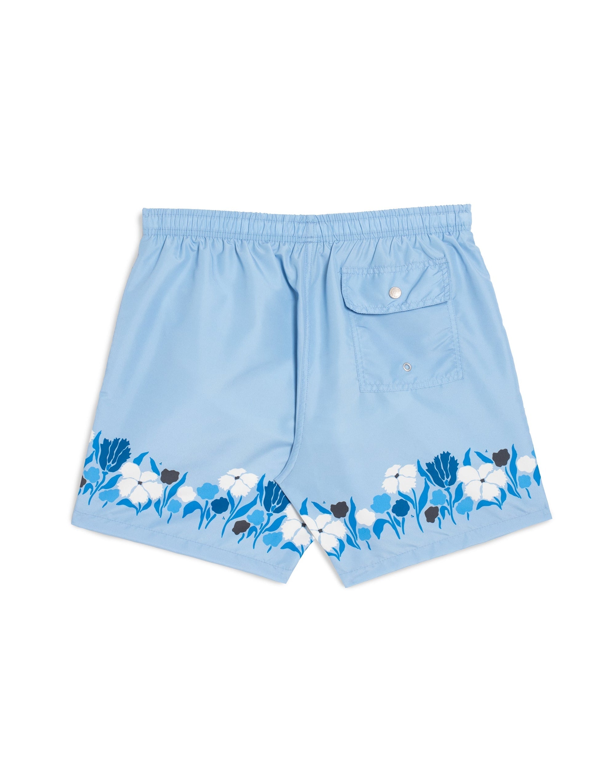Bather Regatta Lawn Swim Trunk - Light Blue-Men's Shorts-Brooklyn-Vancouver-Yaletown-Canada