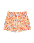 Bather Macaw Jungle Swim Trunk - Red-Men's Shorts-Brooklyn-Vancouver-Yaletown-Canada