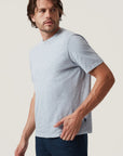 34 Heritage Slub Crew Neck Tshirt Blue Fog-Men's T-Shirts-Brooklyn-Vancouver-Yaletown-Canada