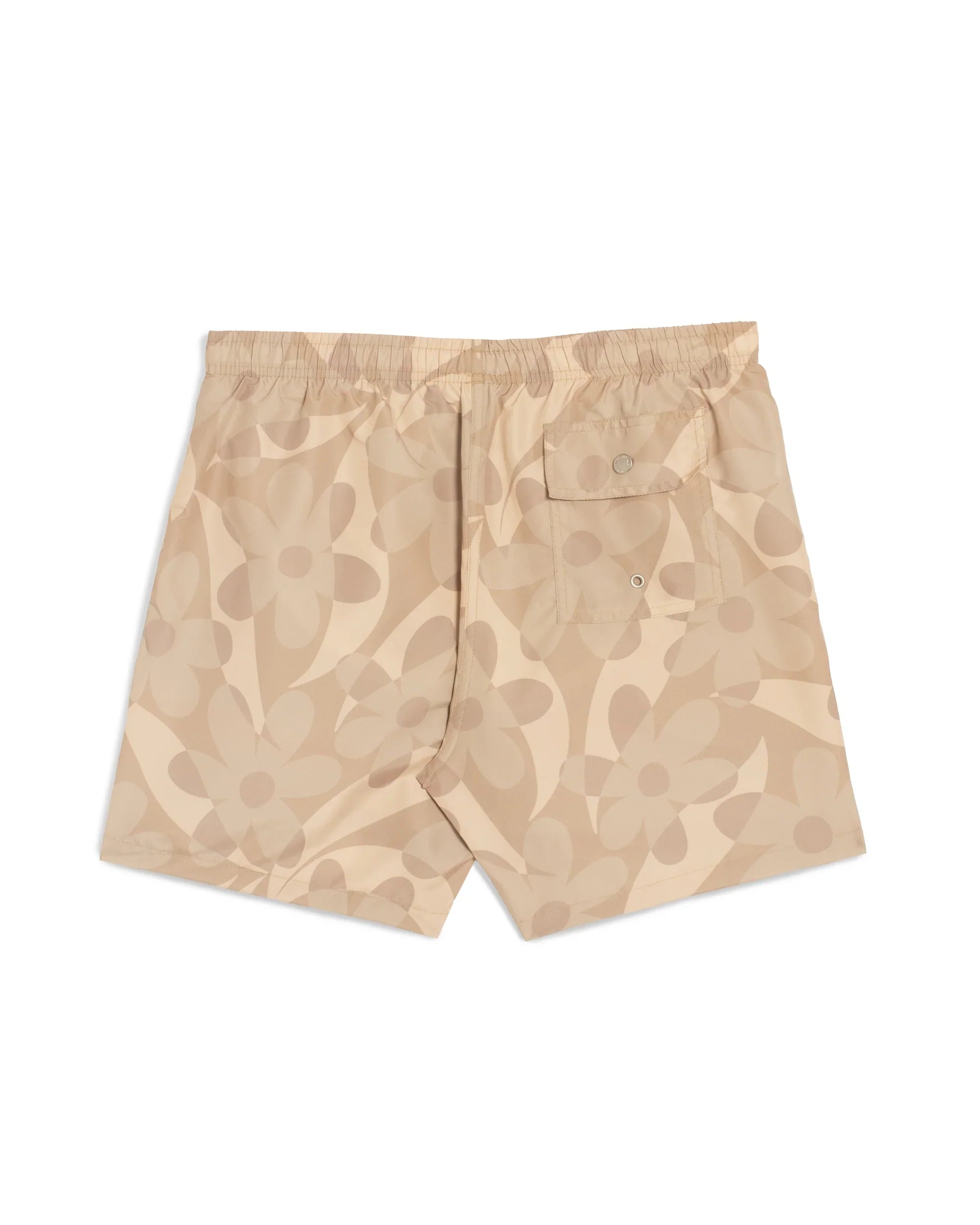 Bather Birch Daisy Trip Swim Trunk - Natural-Men's Shorts-Brooklyn-Vancouver-Yaletown-Canada