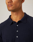 Peregrine Beauford Polo Shirt - Navy-Men's T-Shirts-Brooklyn-Vancouver-Yaletown-Canada