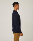 Peregrine Beauford Polo Shirt - Navy-Men's T-Shirts-Brooklyn-Vancouver-Yaletown-Canada