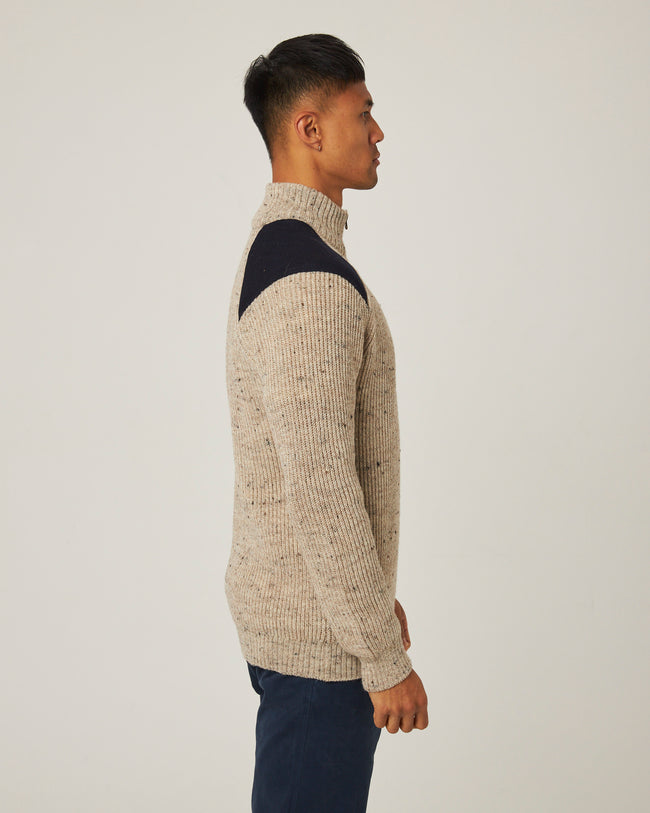 Peregrine Bexley Quarter Zip Jumper - Skiddaw-Men&#39;s Sweaters-Brooklyn-Vancouver-Yaletown-Canada