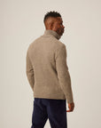 Peregrine Birchall Quarter Zip Jumper - Oak-Men's Sweaters-Brooklyn-Vancouver-Yaletown-Canada