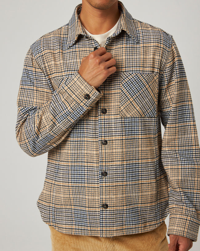Peregrine Blunt Overshirt - Charles Check-Men&#39;s T-Shirts-Brooklyn-Vancouver-Yaletown-Canada