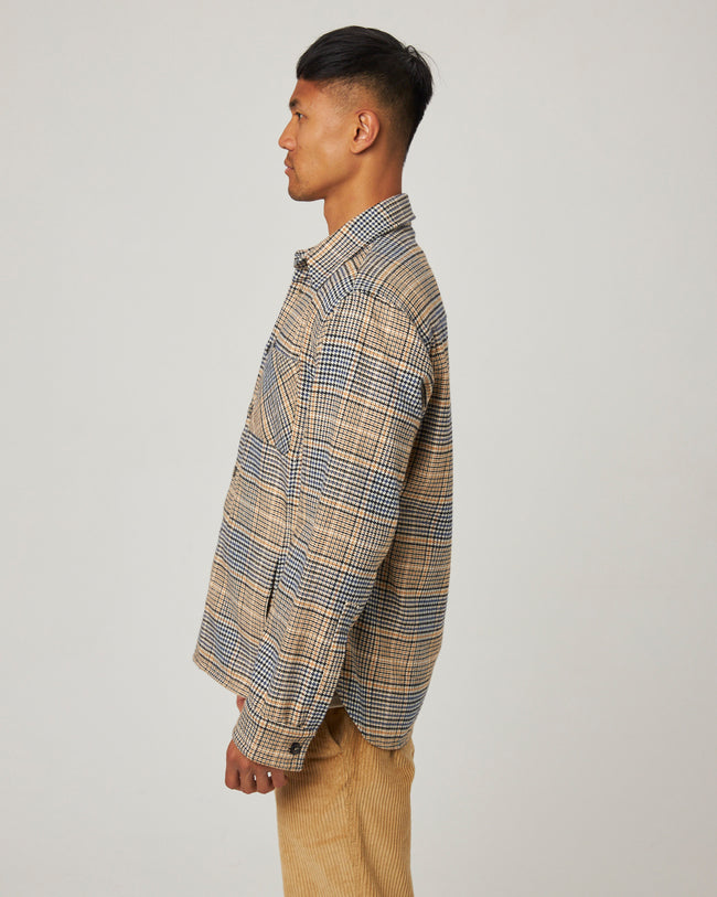 Peregrine Blunt Overshirt - Charles Check-Men&#39;s T-Shirts-Brooklyn-Vancouver-Yaletown-Canada