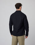 Peregrine Blunt Overshirt - Black-Men's Shirts-Brooklyn-Vancouver-Yaletown-Canada