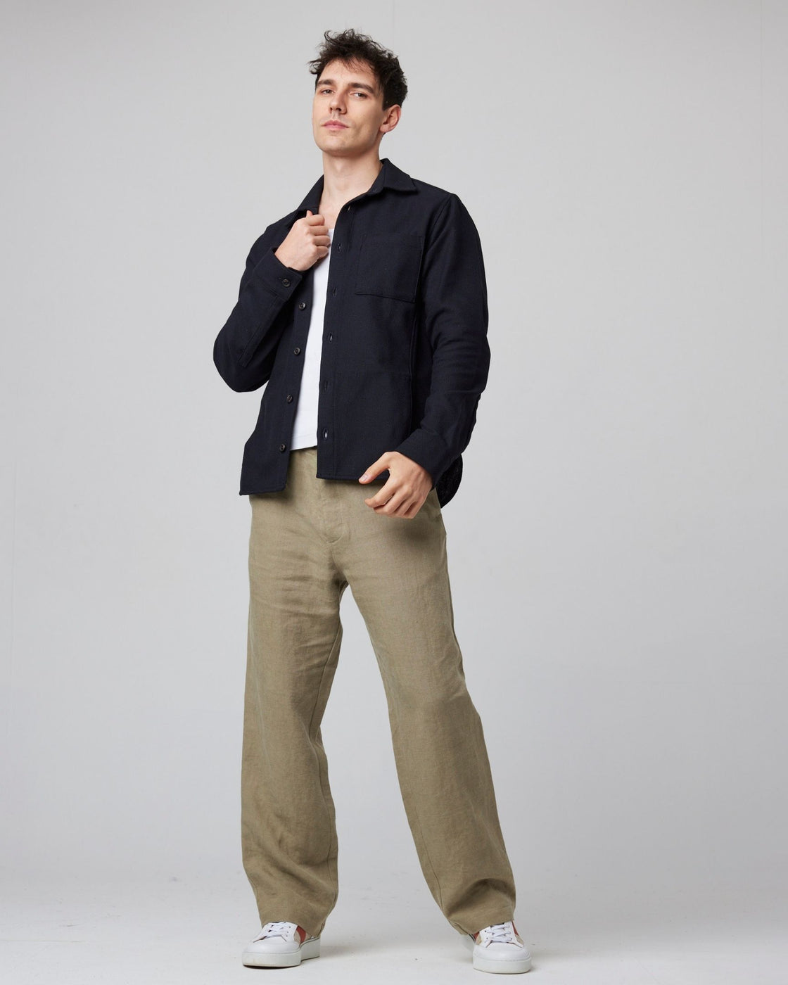 Peregrine Blunt Overshirt - Black-Men's Shirts-Brooklyn-Vancouver-Yaletown-Canada