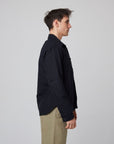 Peregrine Blunt Overshirt - Black-Men's Shirts-Brooklyn-Vancouver-Yaletown-Canada