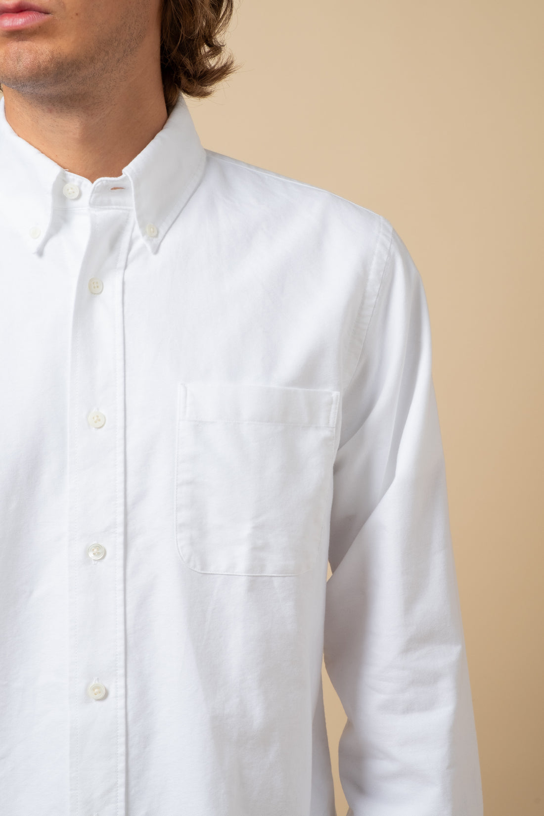COF Button Down American Oxford Shirt White-Men&#39;s Shirts-Brooklyn-Vancouver-Yaletown-Canada