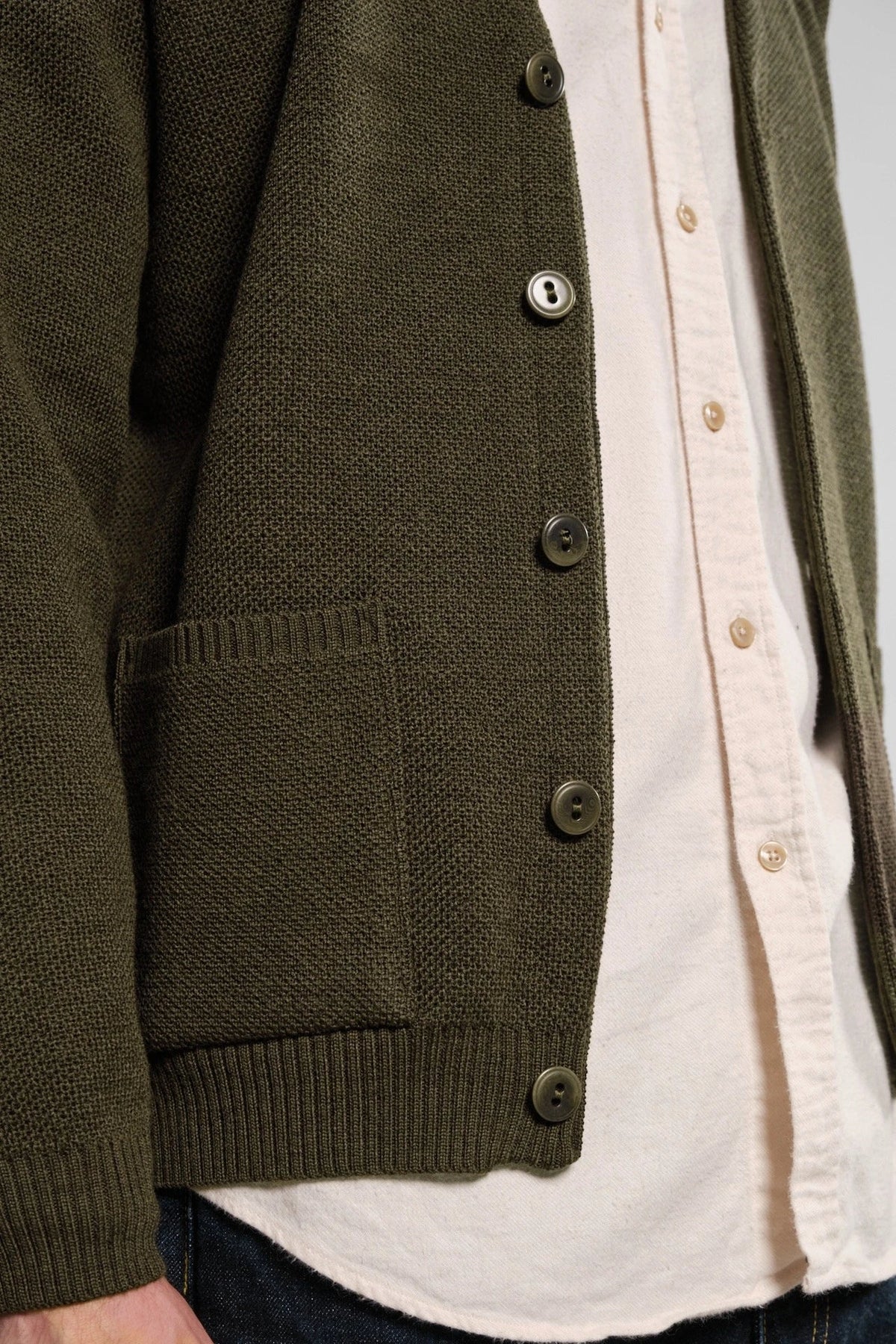 Nitto Youri Cardigan - Khaki