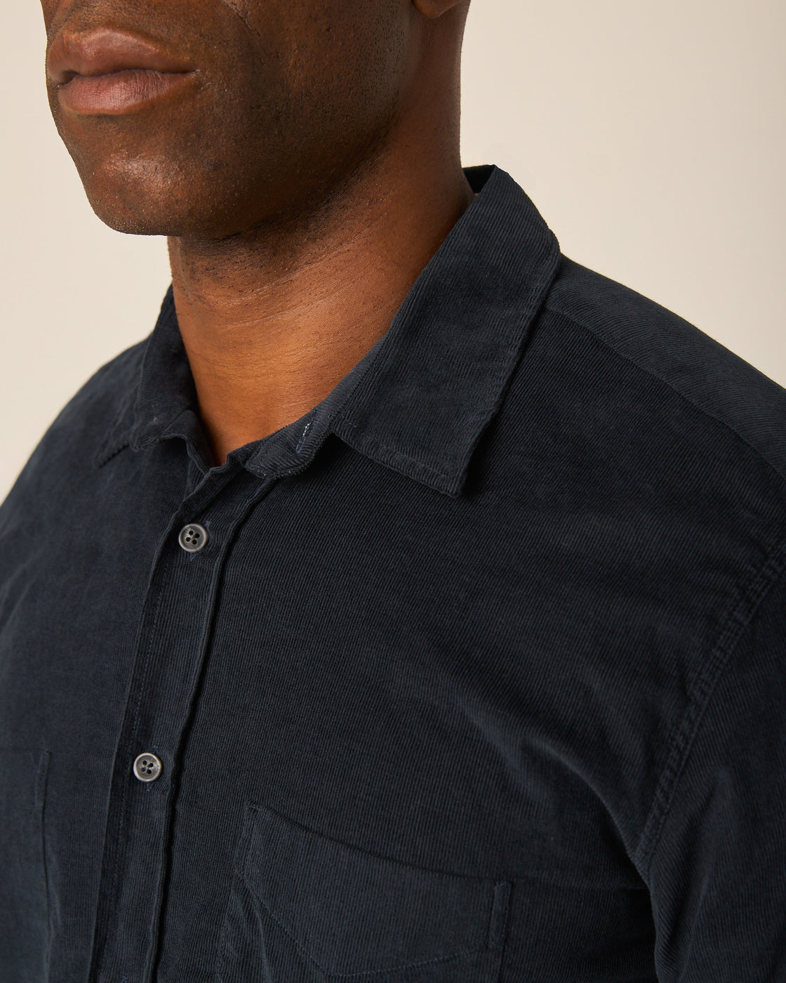 Peregrine Chalet Corduroy Shirt - Navy-Men's Shirts-Brooklyn-Vancouver-Yaletown-Canada