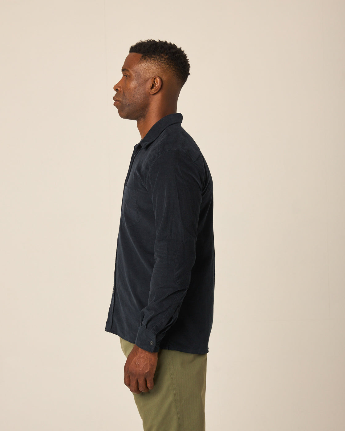 Peregrine Chalet Corduroy Shirt - Navy-Men's Shirts-Brooklyn-Vancouver-Yaletown-Canada