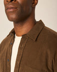 Peregrine Chalet Corduroy Shirt - Oak-Men's Shirts-Brooklyn-Vancouver-Yaletown-Canada