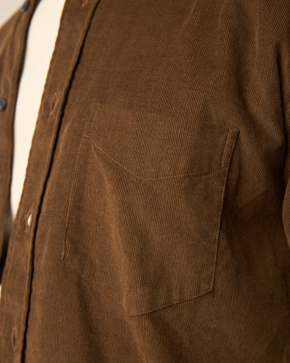 Peregrine Chalet Corduroy Shirt - Oak-Men's Shirts-Brooklyn-Vancouver-Yaletown-Canada
