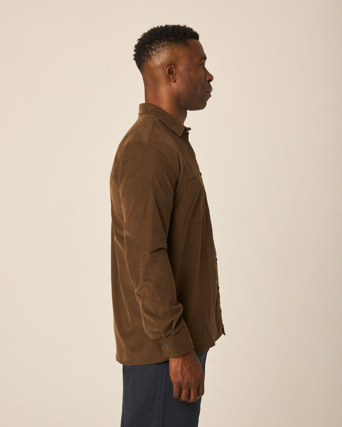 Peregrine Chalet Corduroy Shirt - Oak-Men's Shirts-Brooklyn-Vancouver-Yaletown-Canada