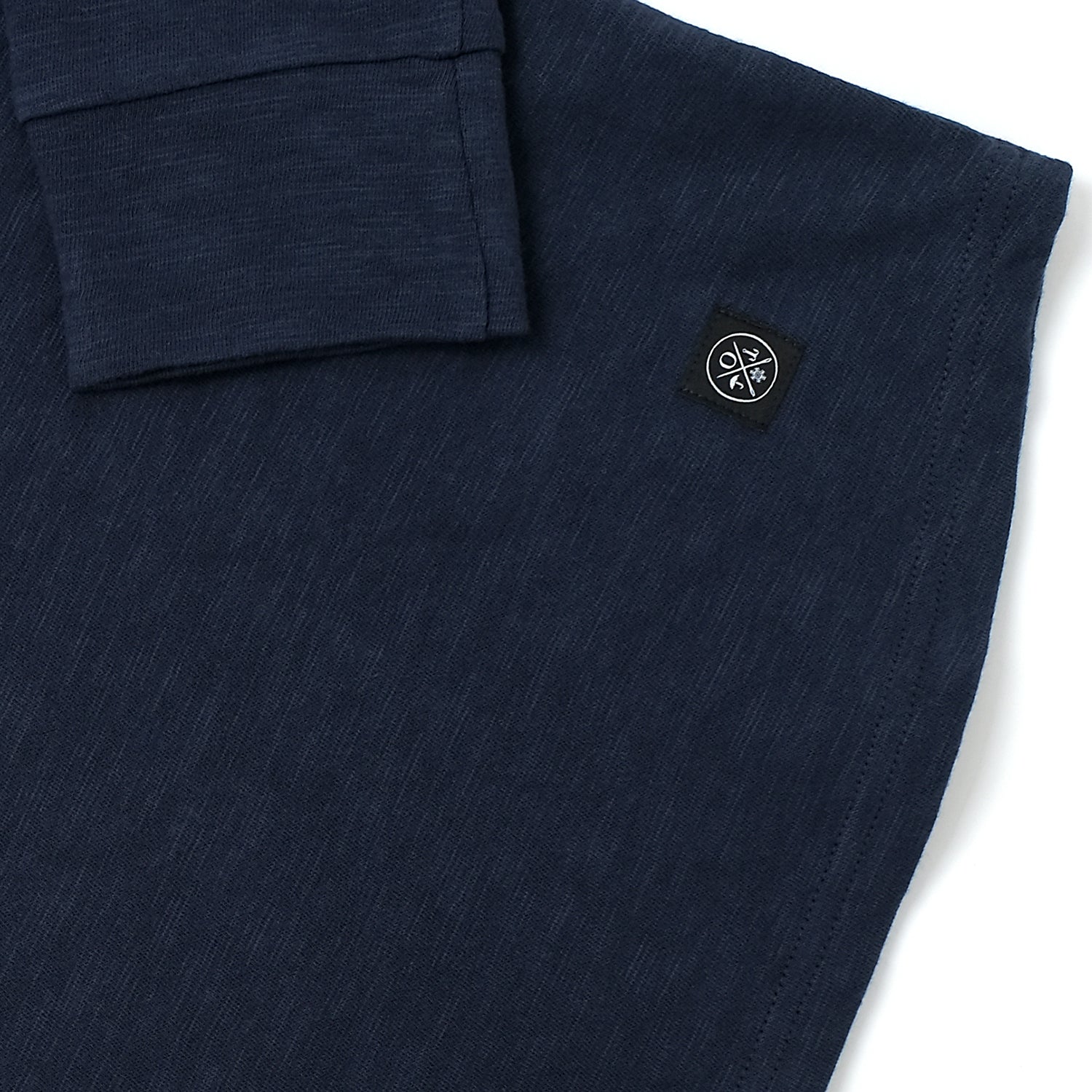 Outclass Double Slub L/S Henley - Navy-Men&#39;s T-Shirts-Brooklyn-Vancouver-Yaletown-Canada