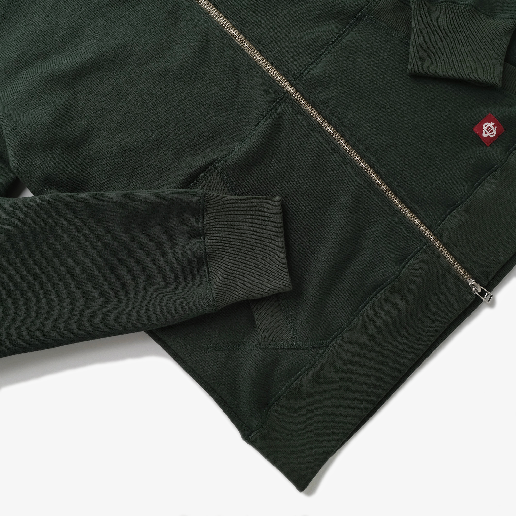 Outclass French Terry Cardigan - Spruce French-Men's Sweatshirts-Brooklyn-Vancouver-Yaletown-Canada