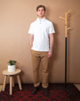 Outclass Slub S/S Polo - White-Men's T-Shirts-Brooklyn-Vancouver-Yaletown-Canada