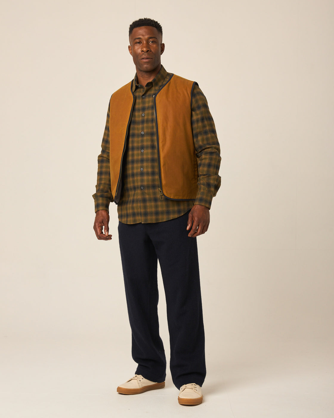 Peregrine Duke Gilet - Mustard-Men's Jackets-Brooklyn-Vancouver-Yaletown-Canada