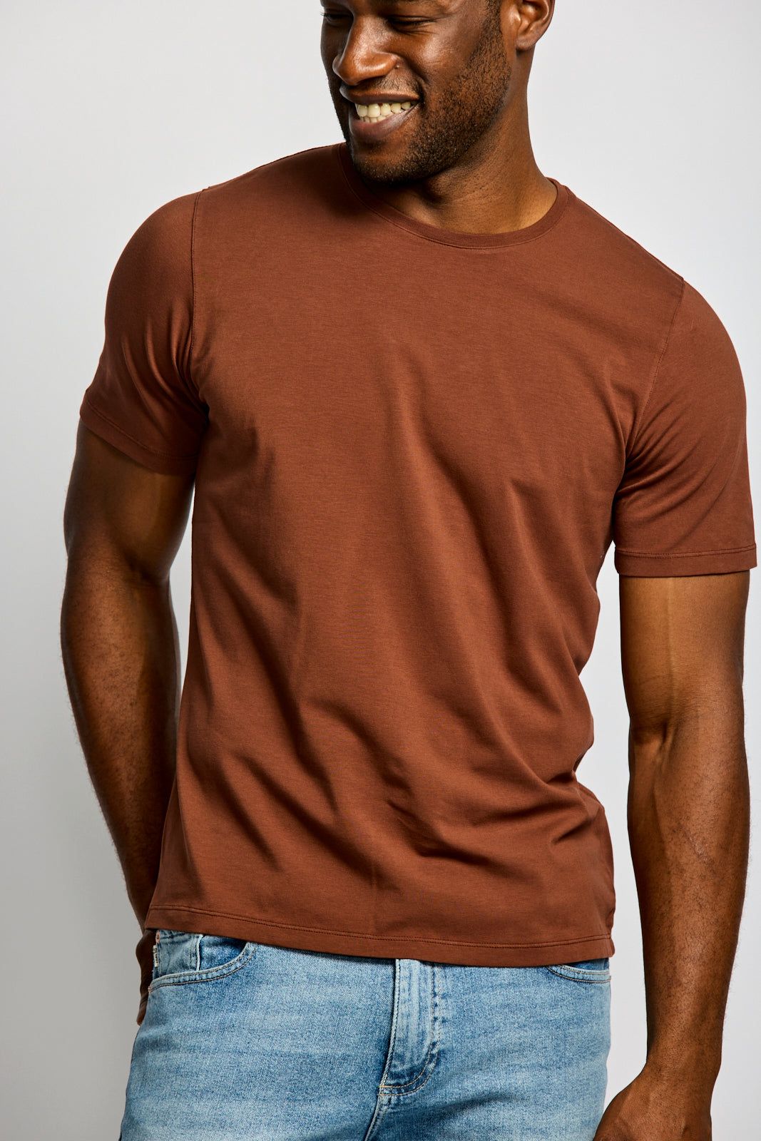 Easy Mondays Crew Neck Chocolate-Men's T-Shirts-Brooklyn-Vancouver-Yaletown-Canada