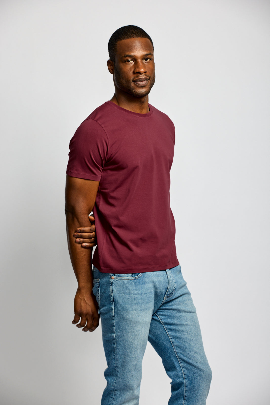 Easy Mondays Crew Neck Berry-Men's T-Shirts-Brooklyn-Vancouver-Yaletown-Canada