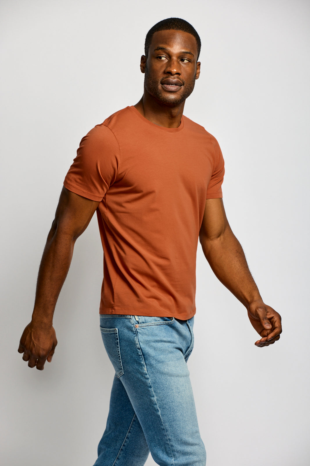 Easy Mondays Crew Neck Pumpkin-Men's T-Shirts-Brooklyn-Vancouver-Yaletown-Canada