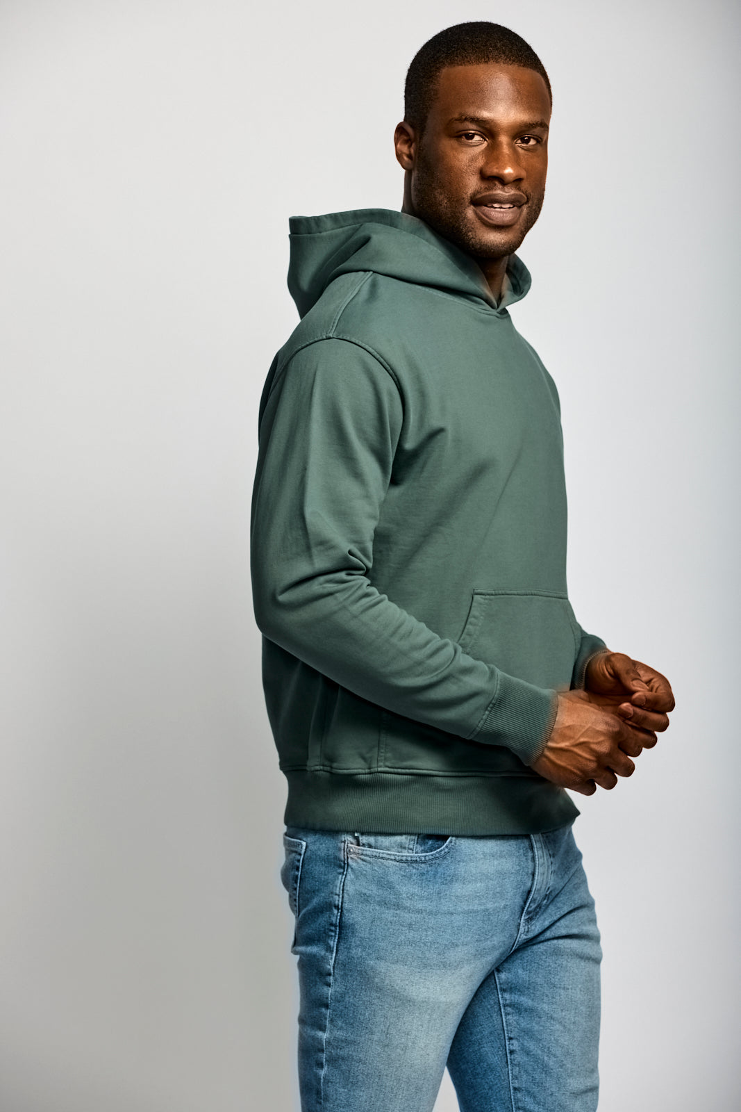 Easy Mondays Organic Cotton Hoodie Shadow-Men&#39;s Sweatshirts-Brooklyn-Vancouver-Yaletown-Canada